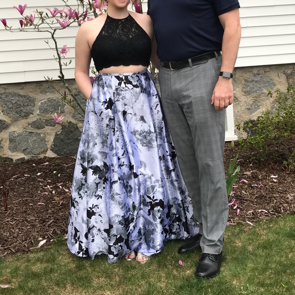 David’s Bridal 2 Piece Prom Dress